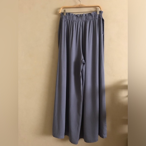 Casual Wide-Leg Blue Pants NWOT - Picture 2 of 7